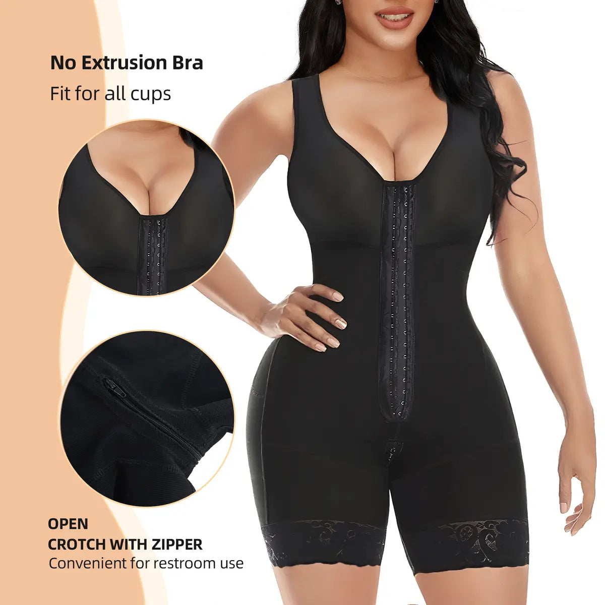 YIANNA Colombian Faja Shapewear Bodysuit – Tummy Control Waist Trainer & Butt Lifter